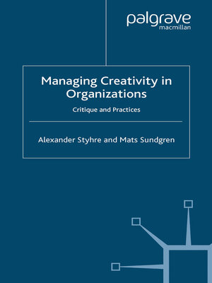 cover image of Managing Creativity in Organizations